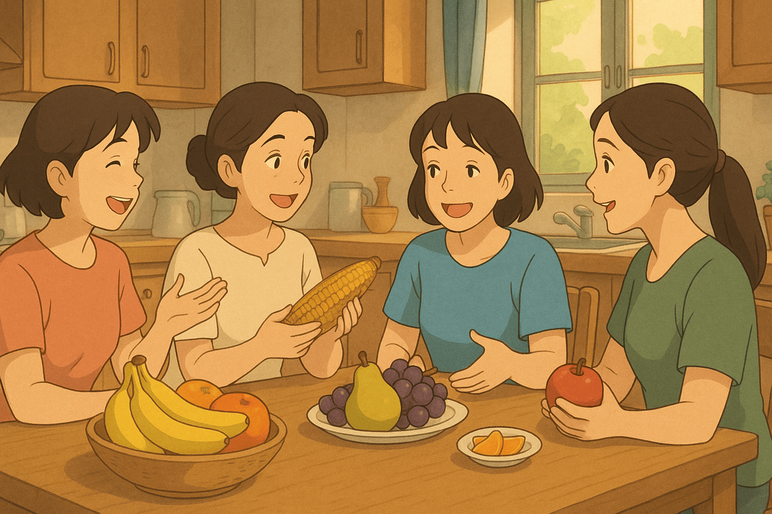 friends-sharing-fruits-in-kitchen-illustration.jpg